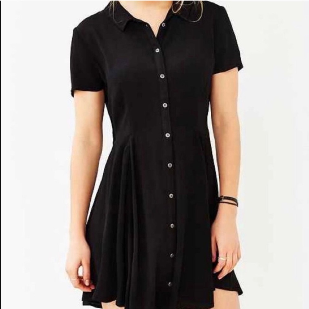 Kimchi Blue Button Up Open Back Dress